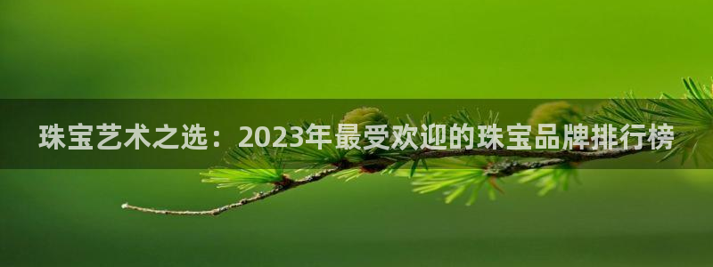 新宝5谠631257：珠宝艺术之选：2023年最受欢迎的珠宝品牌排行榜