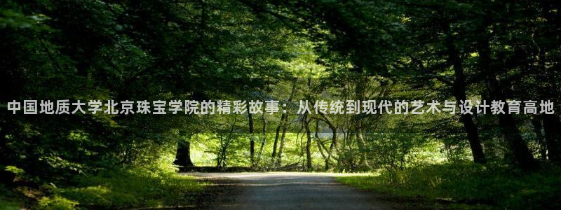 新宝5X：中国地质大学北京珠宝学院的精彩故事：从传统到现代的艺术与设计教育高地